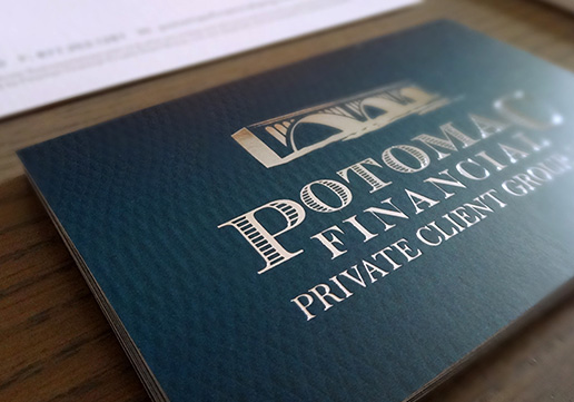 Foil Stamped Business Card Design
